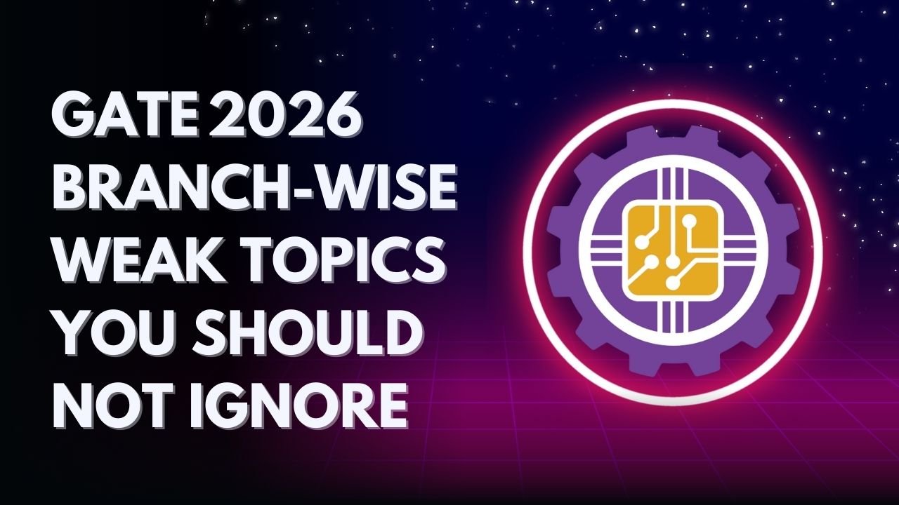 GATE 2026 Branch-wise Weak Topics You Should Not Ignore