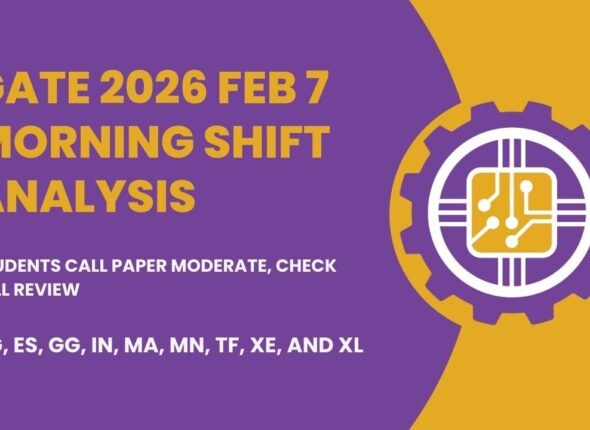 GATE 2026 Feb 7 Morning Shift Analysis