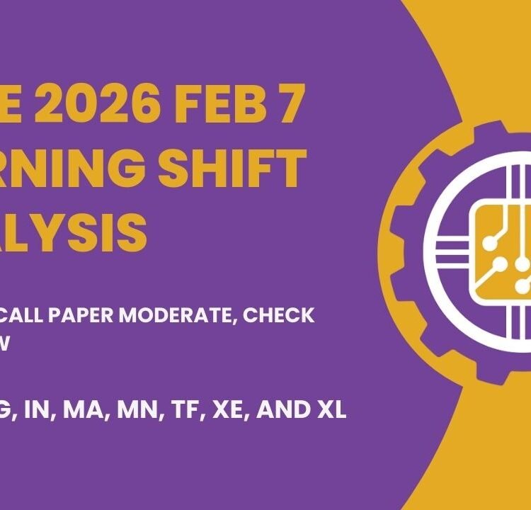 GATE 2026 Feb 7 Morning Shift Analysis