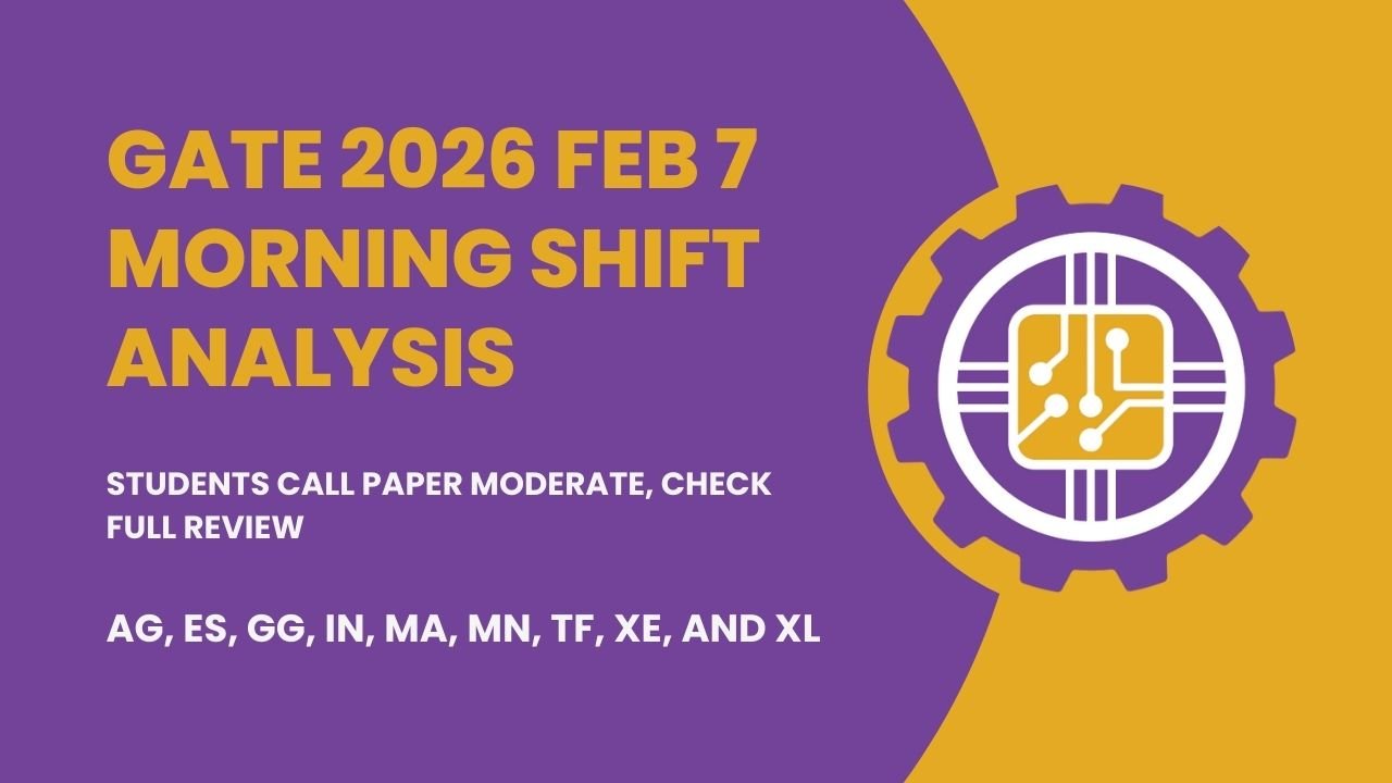 GATE 2026 Feb 7 Morning Shift Analysis