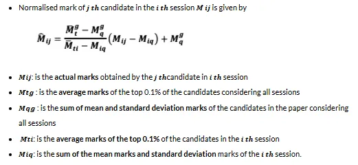 GATE Score Normalisation