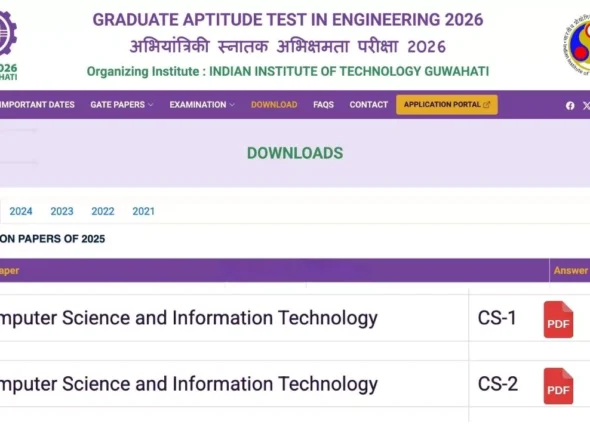 GATE CSE Previous Year Question Papers